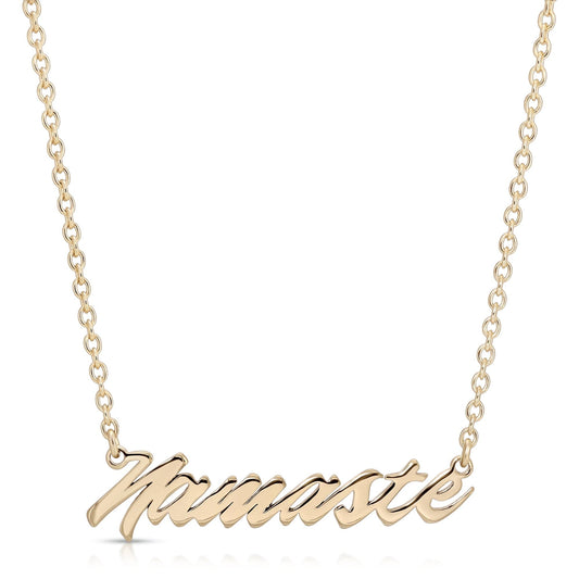 'Namaste' Script Necklace