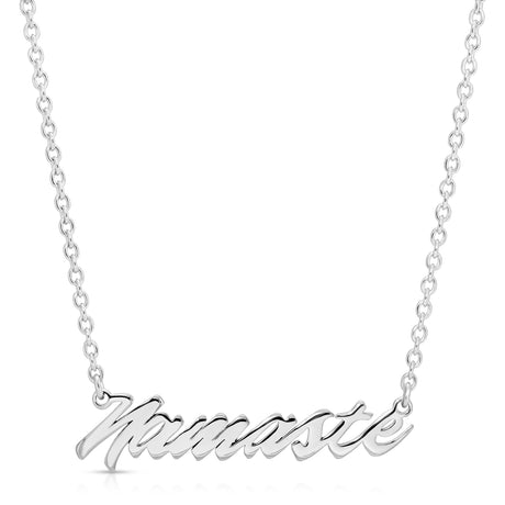'Namaste' Script Necklace - Sumiye Co