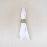 Napkin Rings - Sage Raffia Crochet Napking Rings, set of 4 - Natural Fiber | LIKHA - LIKHÂ