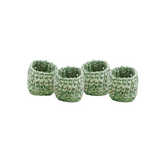 Raffia Crochet Napkin Rings - Set of 4 - Sumiye Co