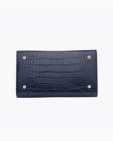 The Luncher - Navy Croc | Designer Lunch Bags & Totes - Sumiye Co