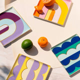 Ceramic Tray Riviera Arch in orange by OCTAEVO