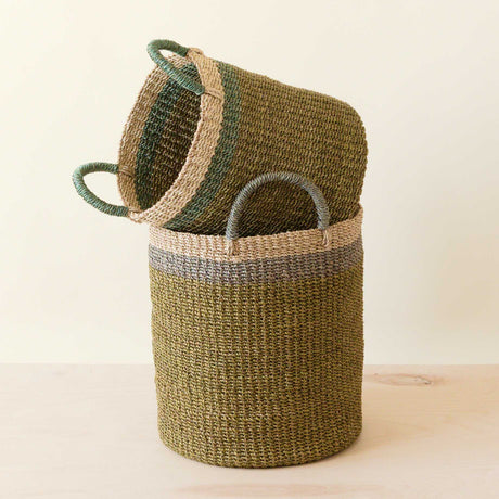 - Olive Baskets with Handle, set of 2 - Natural Baskets | LIKHA - LIKHÂ