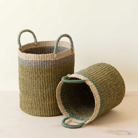 - Olive Baskets with Handle, set of 2 - Natural Baskets | LIKHA - LIKHÂ