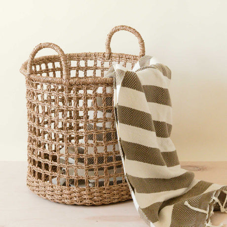 - Open Weave Baskets with Handle, set of 3 - Storage Baskets | LIKHA - LIKHÂ