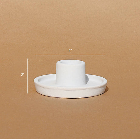 Whirl Ceramic Candle Holder - Set of 2 - Sumiye Co