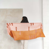 Hand Embroidered Modern Artisanal Scarf