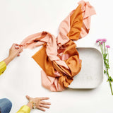 Hand Embroidered Modern Artisanal Scarf