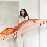 Hand Embroidered Modern Artisanal Scarf