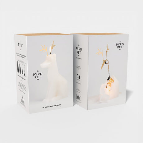 Reindeer Candle - White Dyri PyroPet - Sumiye Co
