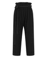 Paloma Paper Bag Pants - Black - Sumiye Co