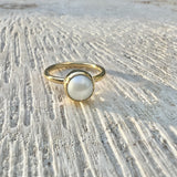 Freahwater Pearl Bombshell Ring-1
