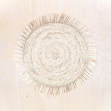 Placemats - Natural Raffia Placemats with Fringe, set of 2 | LIKHÂ - LIKHÂ