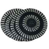 Two-Tone Placemats, Set of 2 - Natural Fiber - Sumiye Co