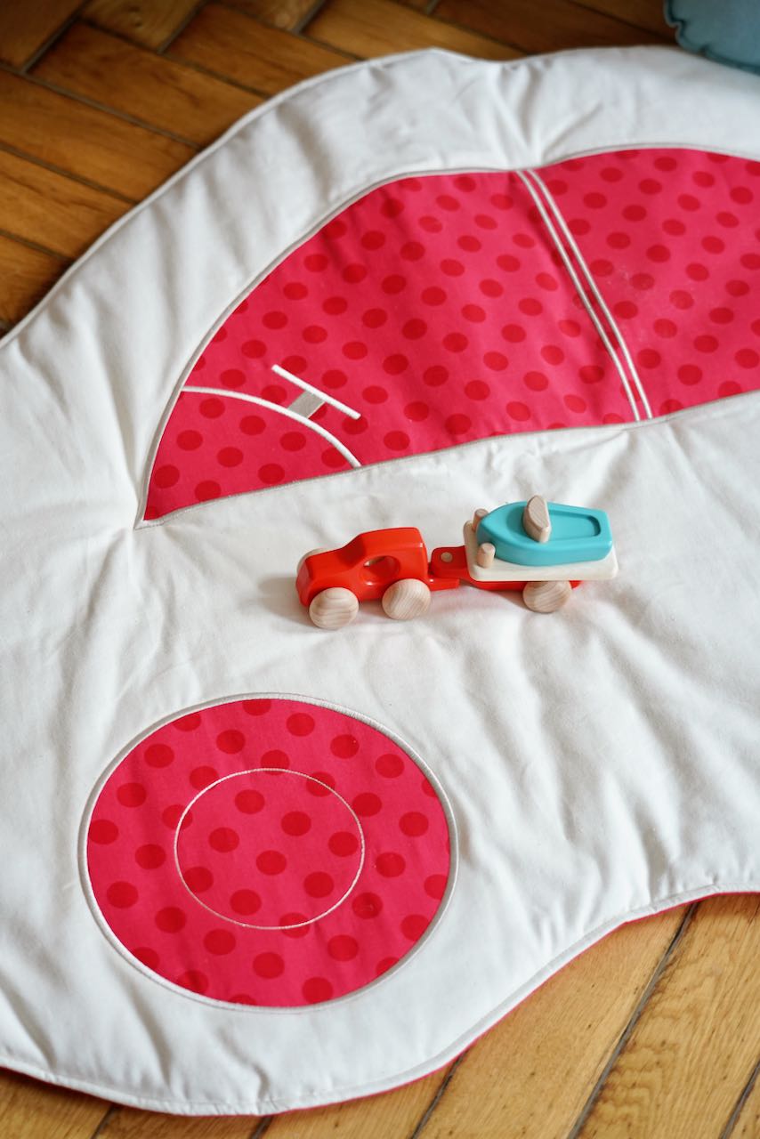 "Red Dots" Car Mat by Moi Mili