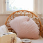 Ginkgo Leaf Pillow Velvet “Powder Pink” | Kids Room & Nursery Decor