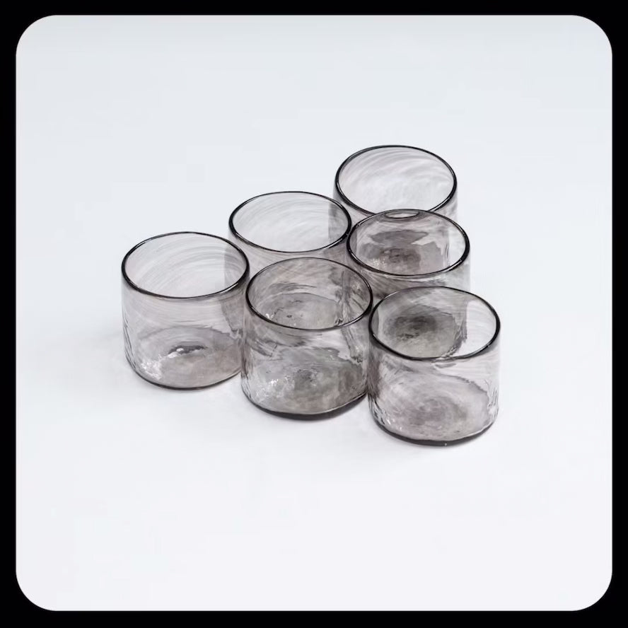 Glass Tumblers (Set of 6) & Pitcher