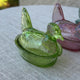 Nesting Hen Bowl & Lid - EUCALYPTUS | Hand Blown Glass - Colombia