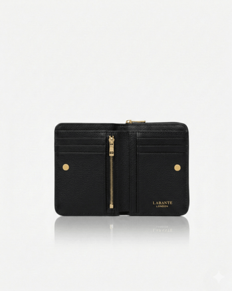 Regents Park Mini Black Plant-Based Leather Wallet ( Available for Pre-order 25th May)-1