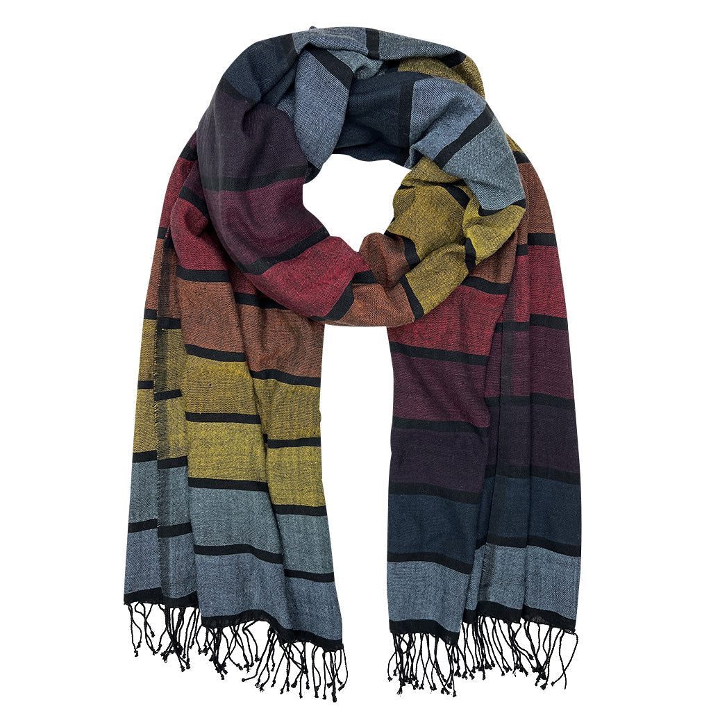 Rainbow Wrap Scarf by SLATE + SALT - Sumiye Co