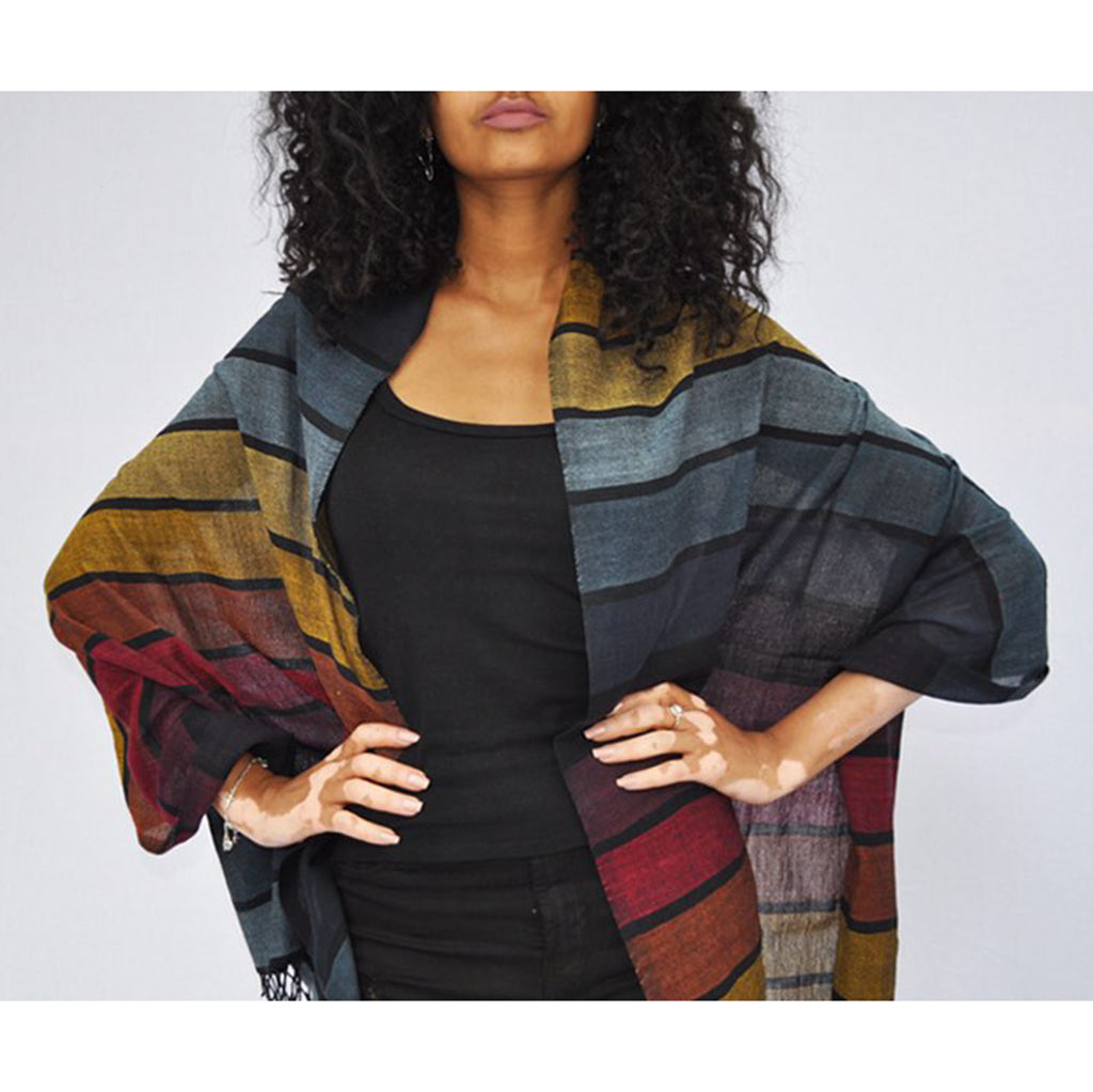 Rainbow Wrap Scarf by SLATE + SALT - Sumiye Co