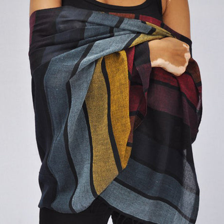 Rainbow Wrap Scarf by SLATE + SALT - Sumiye Co