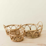- Rattan Fruit Basket - Wicker Table Basket set of 3 | LIKHA - LIKHÂ