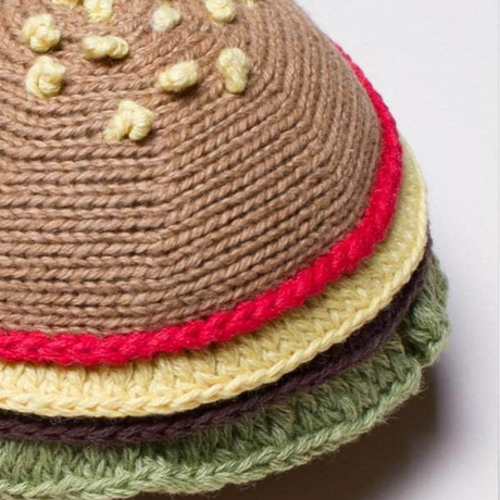 Baby Rattle Knit Hamburger | Organic Cotton - Sumiye Co