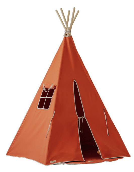 Teepee Tent “Red Fox” + Round Mat Set
