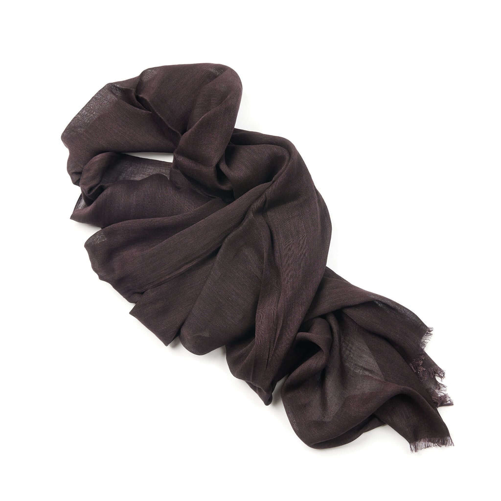 Hand Woven Linen Silk Blend Scarf