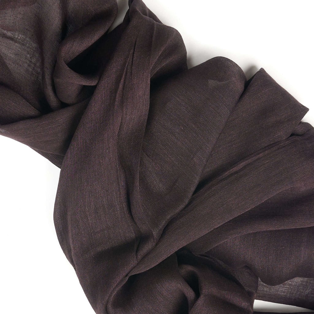 Hand Woven Linen Silk Blend Scarf