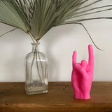 CandleHand "You Rock" Candle - Pink - Sumiye Co