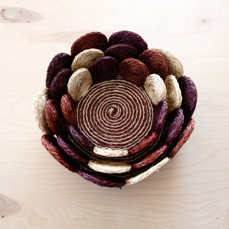 - Rust and Mauve Handwoven Storage Basket - Fruit Basket, set of 3 | LIKHA - LIKHÂ