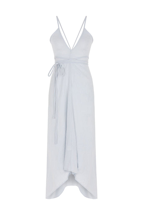 Sage Maxi Dress - Baby Blue - Sumiye Co