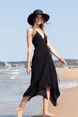 Sage Maxi Dress - Black - Sumiye Co