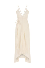 Sage Maxi Dress - Gold Stripes - Sumiye Co