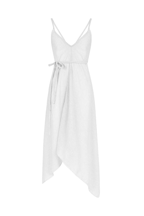 Sage Maxi Dress - White by The Handloom - Sumiye Co