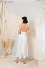 Sage Maxi Dress - White by The Handloom - Sumiye Co