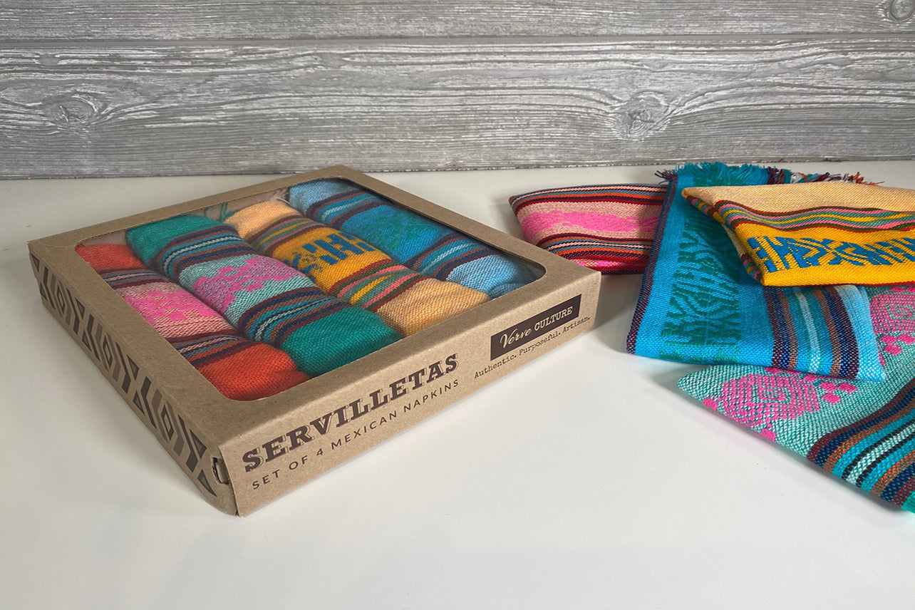 Servilletas - Set of 4 Mexican Cloth Napkins
