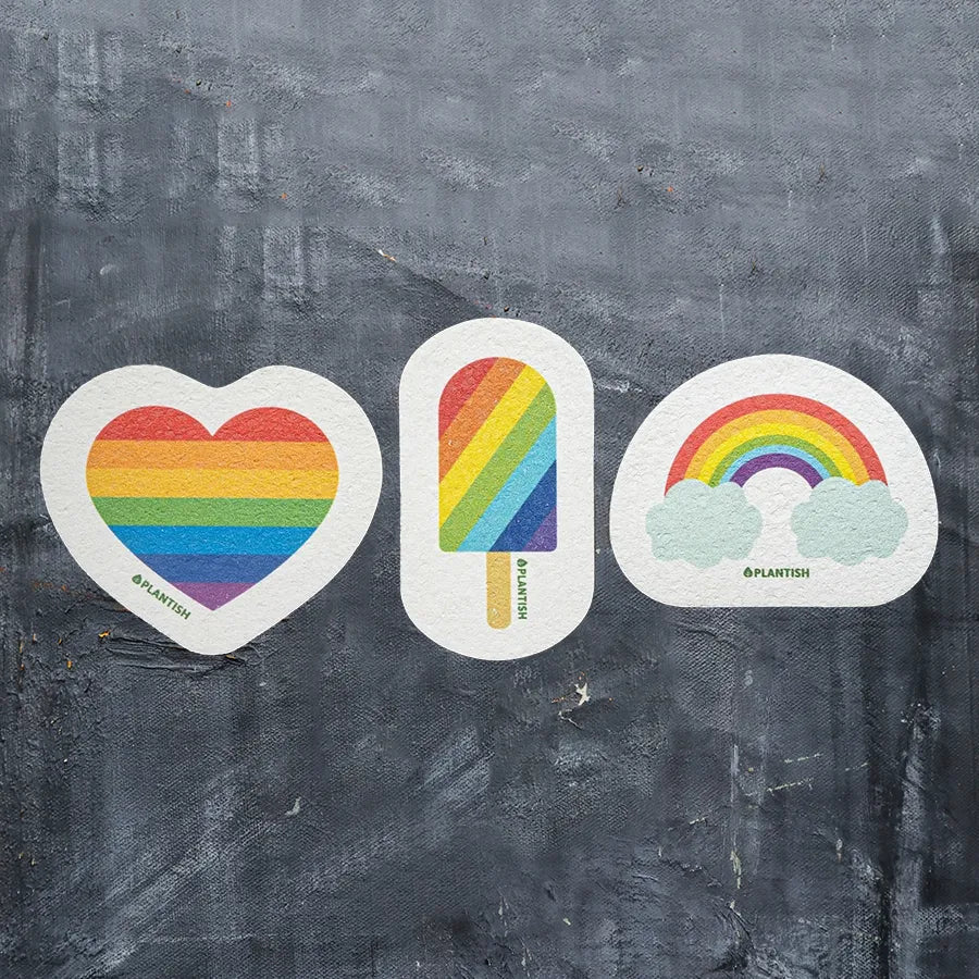 Set of 3 LGBTQ+ Pride Pop up Sponges-0