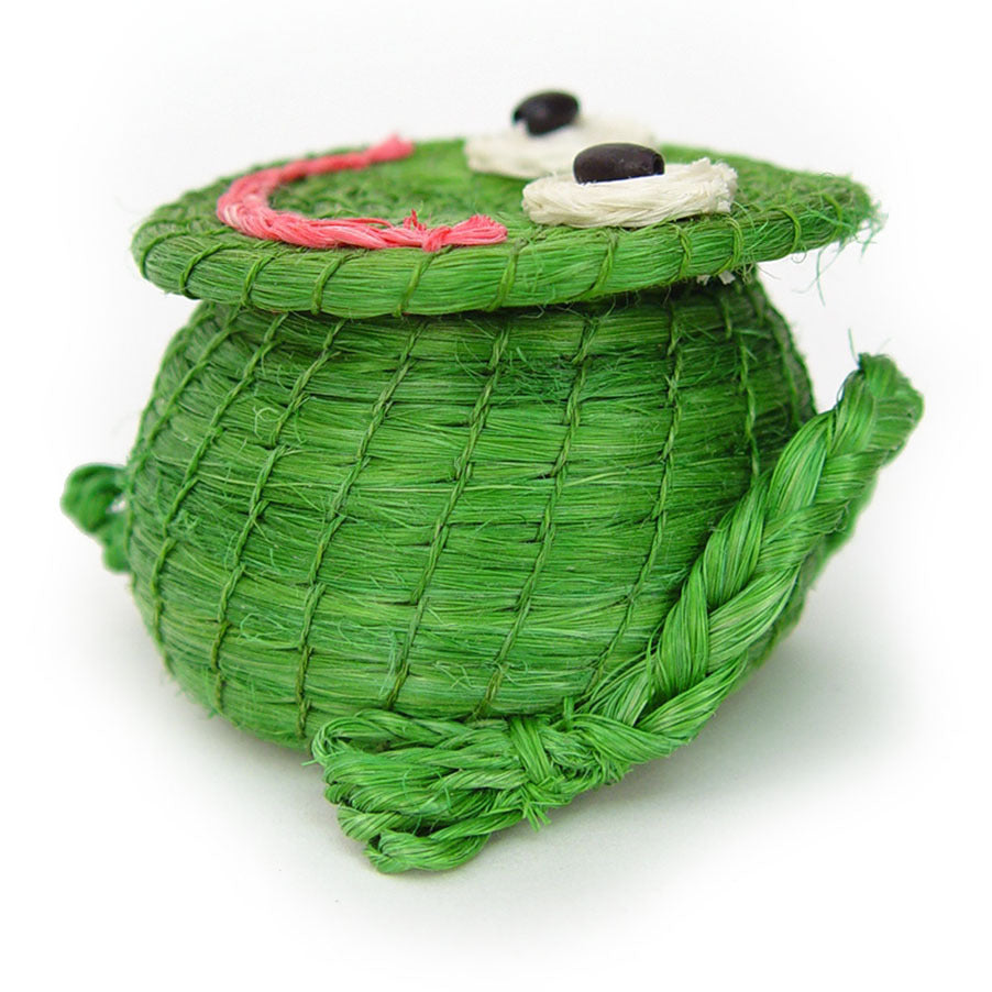 Kids Freddy Tiny Frog Lidded Basket 2" x 2.5"
