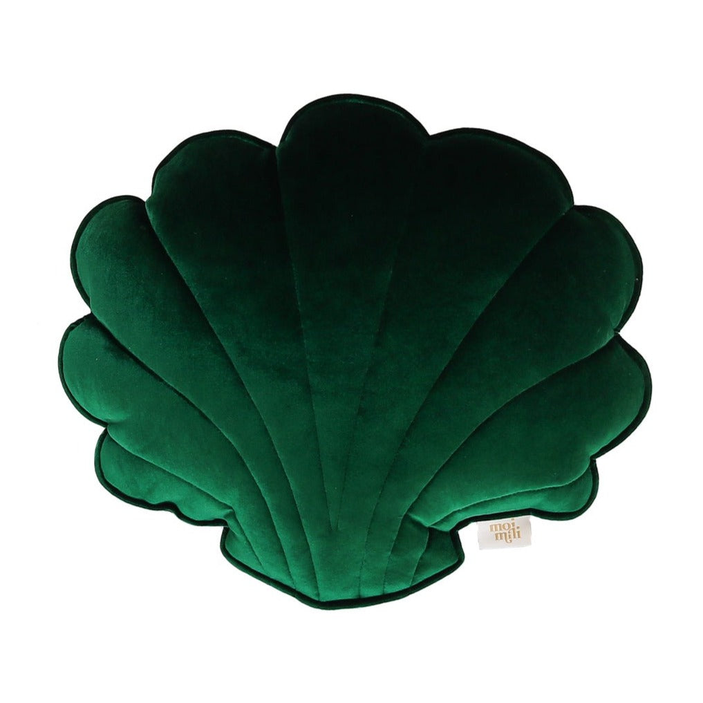 Velvet “Emerald Pearl” Shell Pillow by Moi Mili