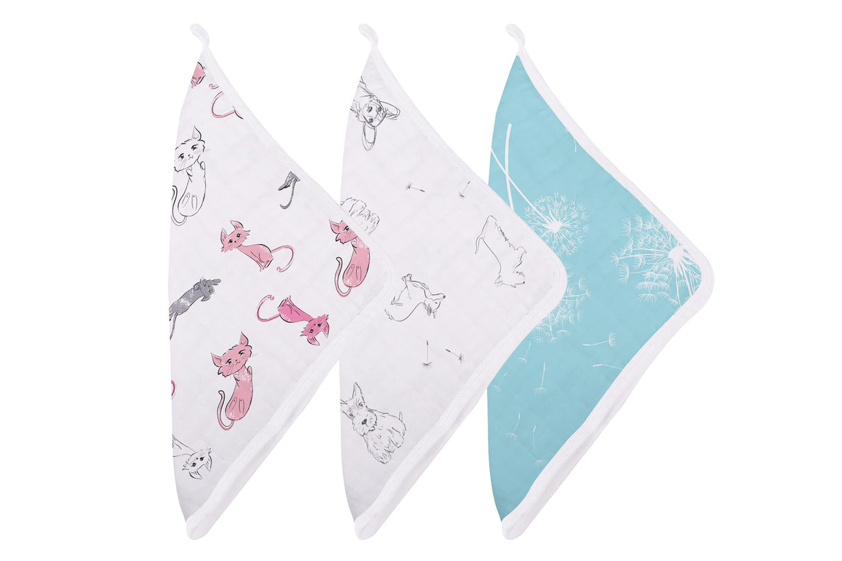 Dandelions Bamboo Washcloth Set 3PK-2