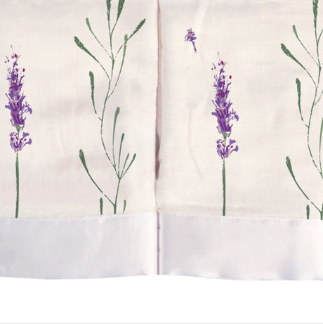 Lavender Stems Bamboo Muslin Security Baby Blankie-0