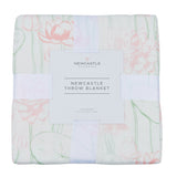 Water Lily Bamboo Throw Blanket-0