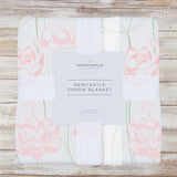 Water Lily Bamboo Throw Blanket-1