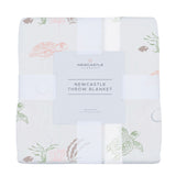 Throw Blanket | Bamboo Muslin - Turtles -0