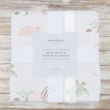 Throw Blanket | Bamboo Muslin - Turtles -1