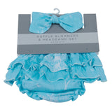 Dandelion Seeds Ruffle Bamboo Bloomer Headband Set-1