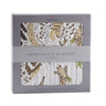 Hungry Giraffe and Animal Print Bamboo Muslin Newcastle Blanket-0